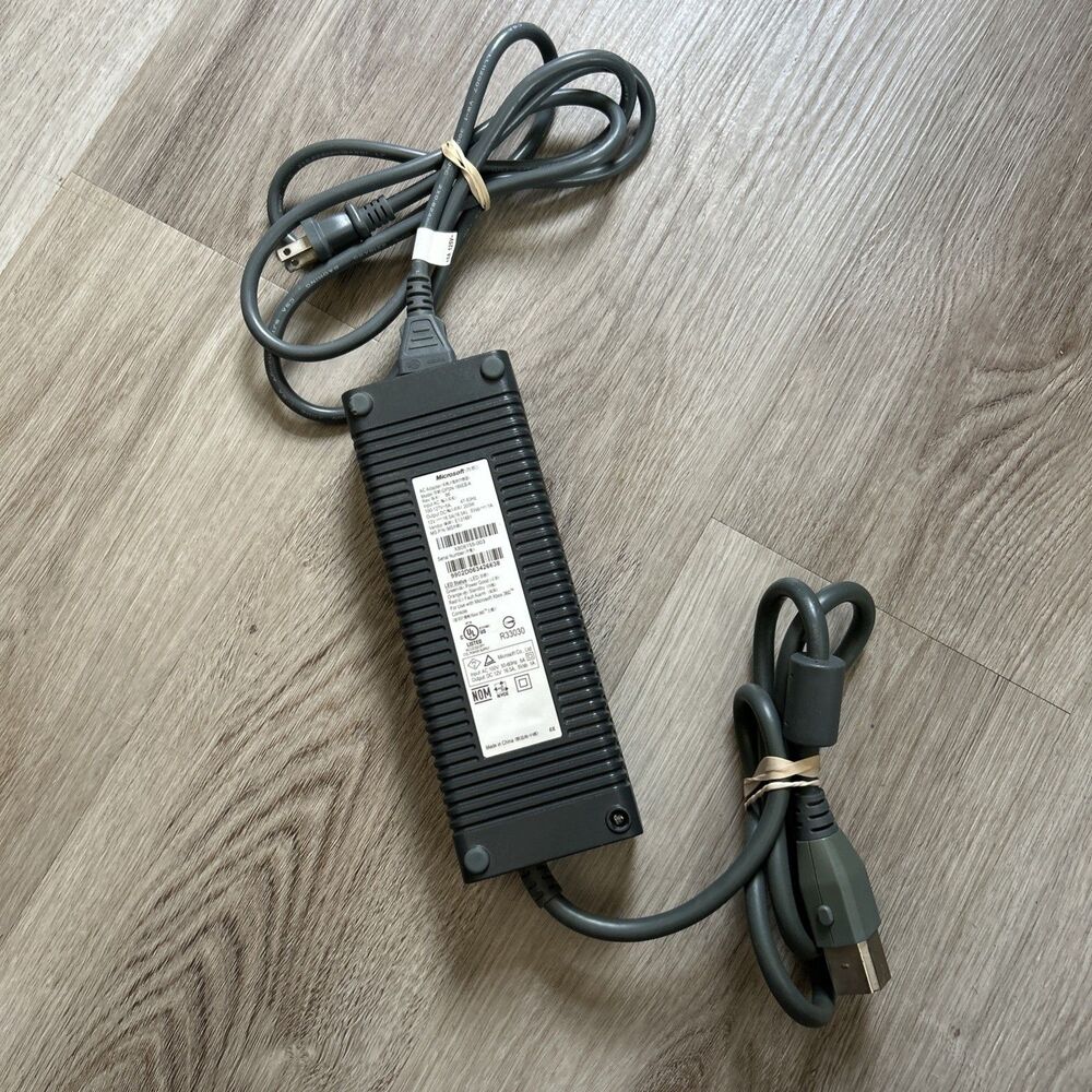 Microsoft Xbox 360 Power Supply 203W DPSN-186EB A OEM Brick AC Adapter Tested